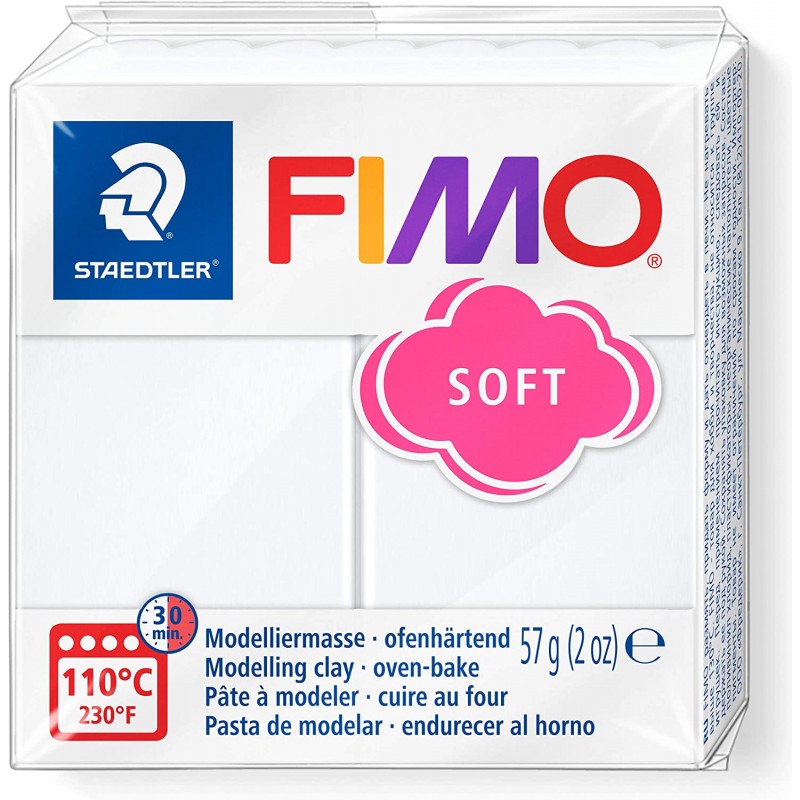 SG Education FIMO 8020 0 피모 소프트 모델링 클레이 57g 화이트 57g 화이트