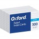 Oxford 룰드 인덱스 카드 3"x5" 흰색 300pack (10022)