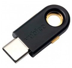 YUBICO YubiKey 5C - 2단계 인증 USB 보안 키 USB-C 포트에 적합 - FIDO 인증, 온라인 계정 보호