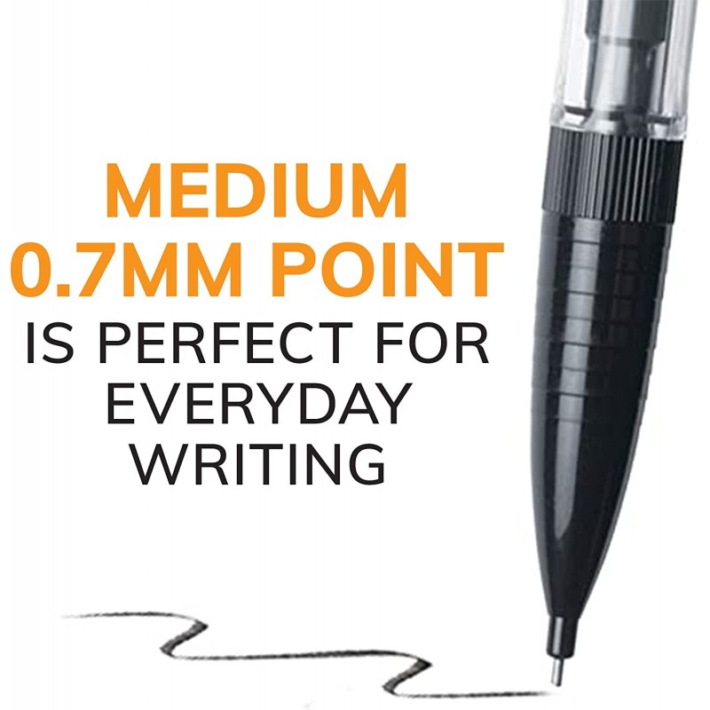 BIC 지우개가 있는 매우 부드러운 샤프 펜슬, 중간 지점(0.7mm)