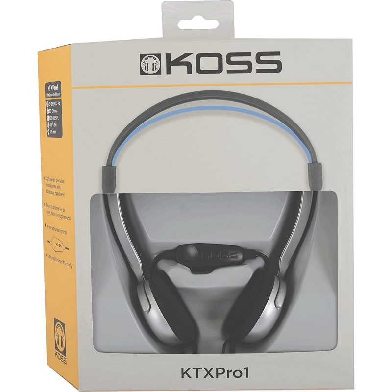 Koss KTXPRO1 코스 볼륨 조절 티타늄 휴대용 헤드폰