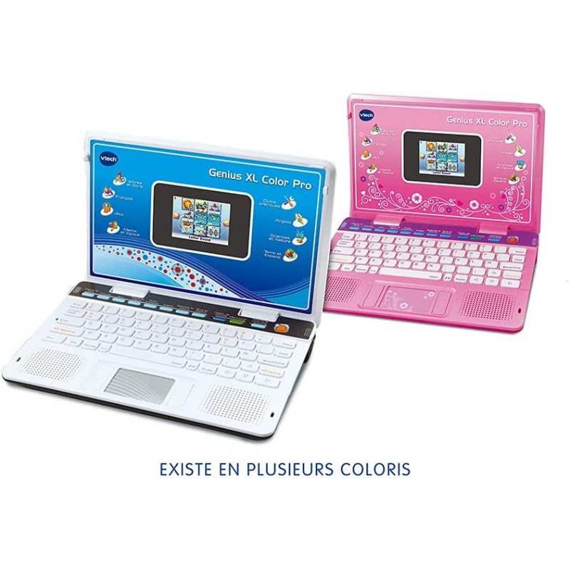 VTech GENIUS XL 어린이 교육용 컴퓨터 QWERTY 키보드 6세 이상 FR버전
