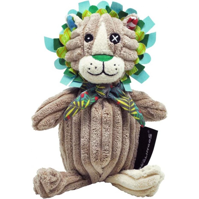 LES DEGLINGOS 32119 Jelekros the Lion 사자 플러시 장난감 브라운 22cm