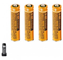 4PCS NI-MH AAA 충전식 배터리 파나소닉 무선 전화용 1.2V 550mAh 배터리 HHR-55AAABU 교체 배터리