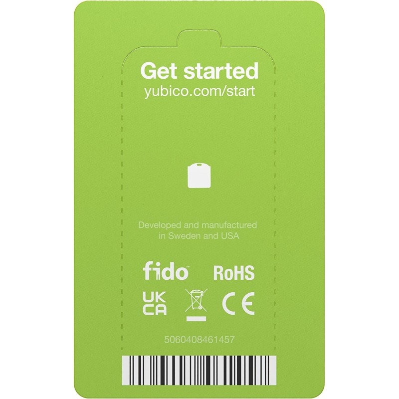 Yubico YubiKey 5 나노 2단계 USB 보안키 USB-A 포트에 적합 FIDO 인증 온라인 계정보호