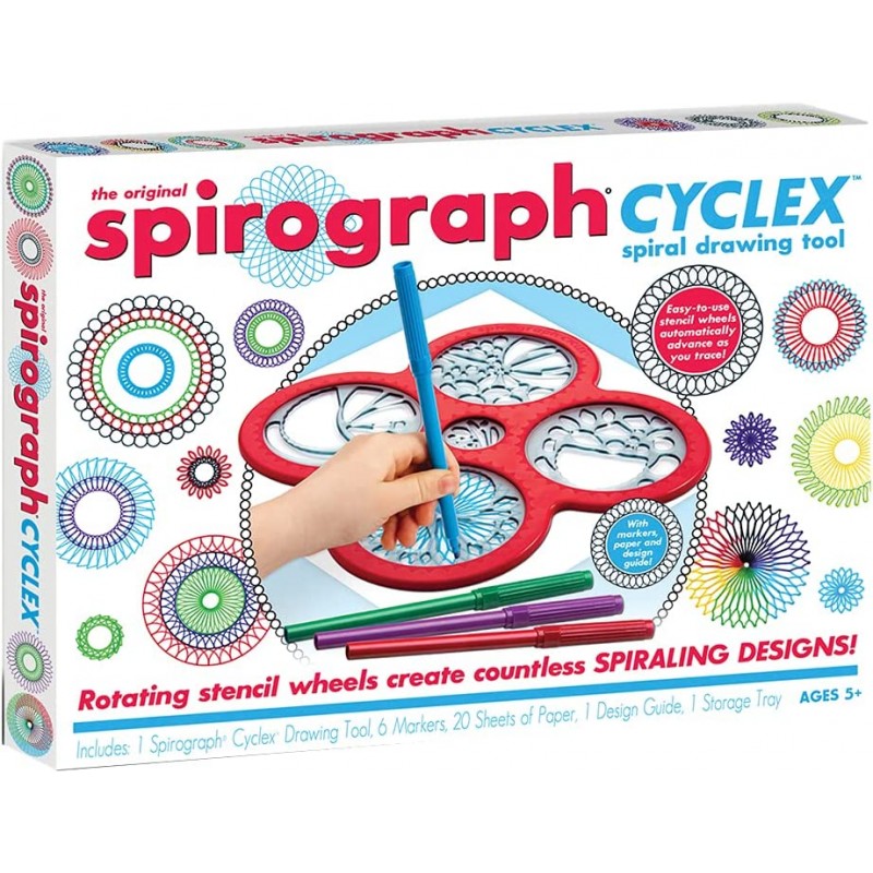 Spirograph 스피로그래프 그림 그리기 디자인 드로잉 도구 89피스 세트