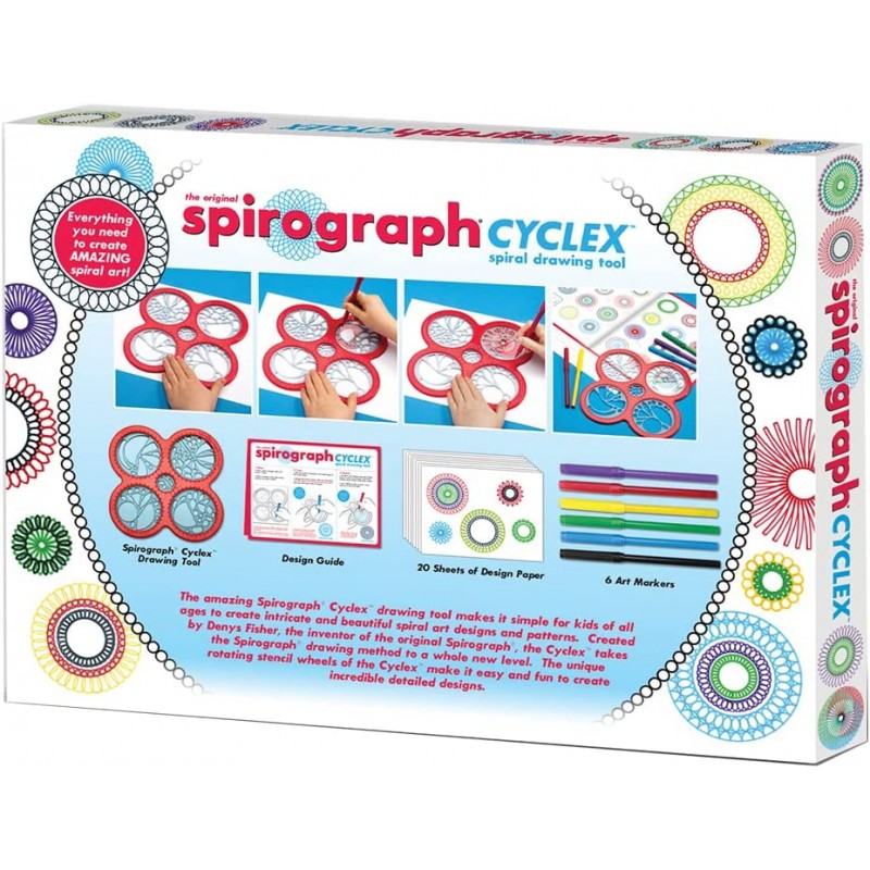 Spirograph 스피로그래프 그림 그리기 디자인 드로잉 도구 89피스 세트