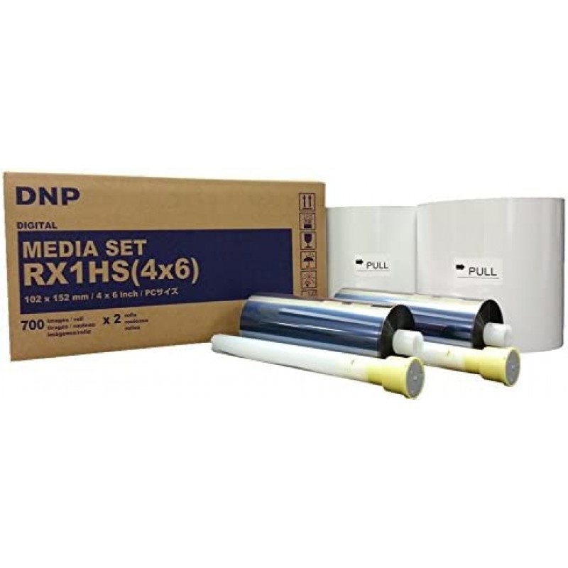 DNP 5x7 미디어 세트 DS-RX1HS RX1 Printers 프린터용 감열지 10 x 15cm, 700 x 2부