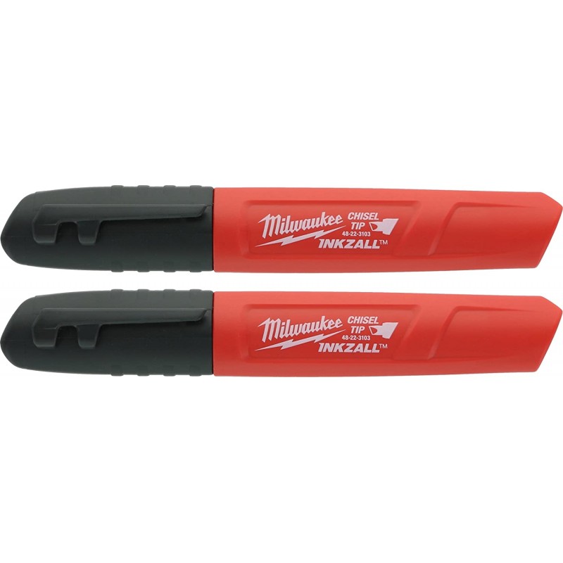 Milwaukee 48-22-3103 잉크잘 치즐 팁 멀티 표면 작업 현장 마커 2pcs