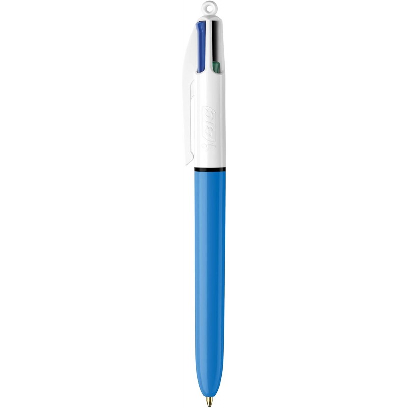 BIC 오리지널 리트랙터블 볼펜 4색 미디엄 포인트(1.0mm) 12개 팩