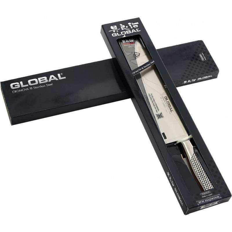 Global 글로벌 27cm 헤비급 셰프 나이프, 실버, GF34