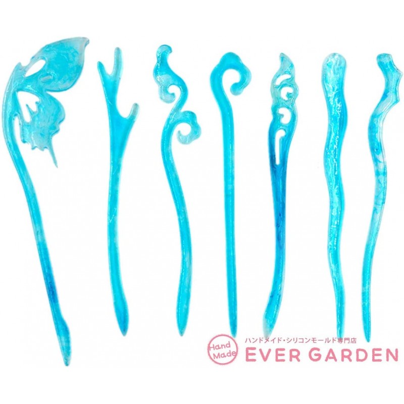 【Ever garden】  나비모양 캔자시  비녀 8개 세트 키트 도구