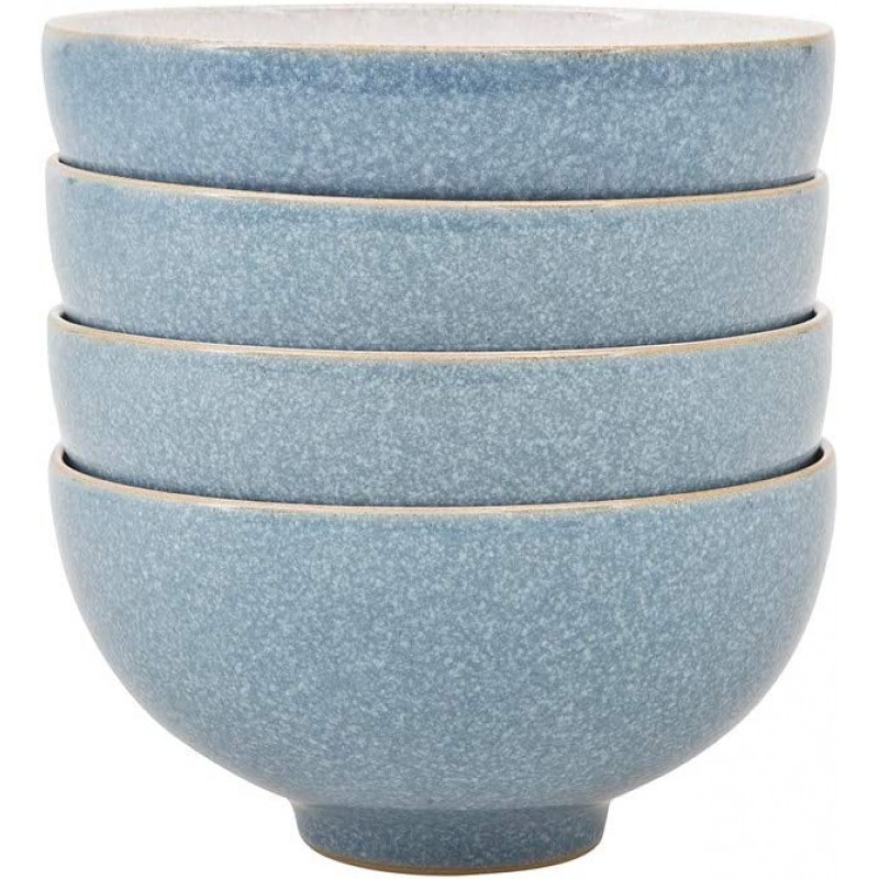 덴비 Denby 381048945 샐러드볼 밥 그릇 공기세트 4피스 엘리먼츠 블루