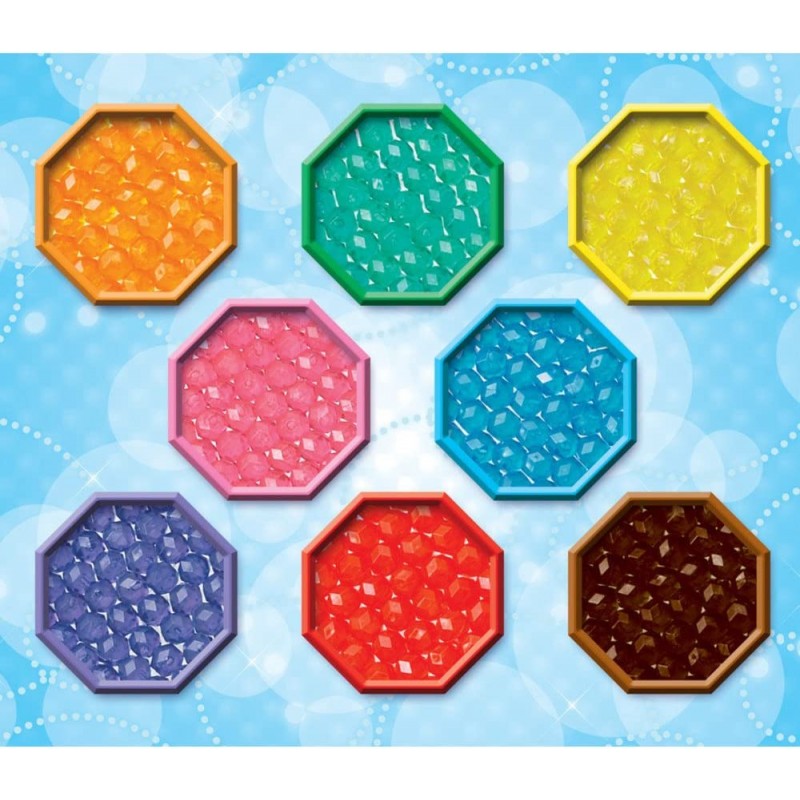 아쿠아비즈 Aquabeads 79178 패싯 비즈 리필 8개 색상 다양한 비즈