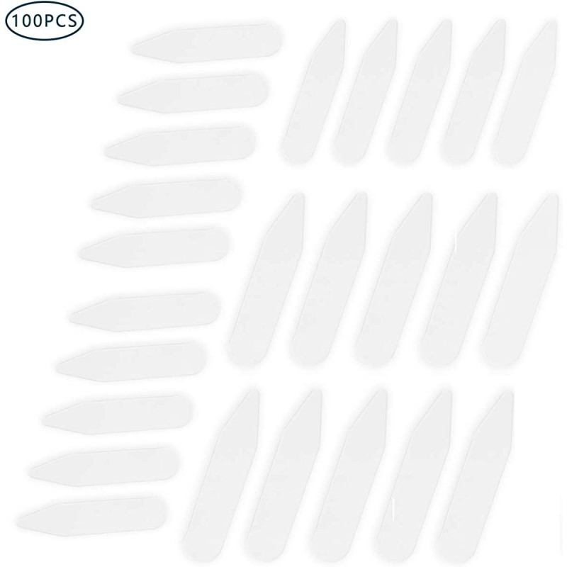 CINEE 셔츠 카라 키퍼 플라스틱 길이 2 종류 투명