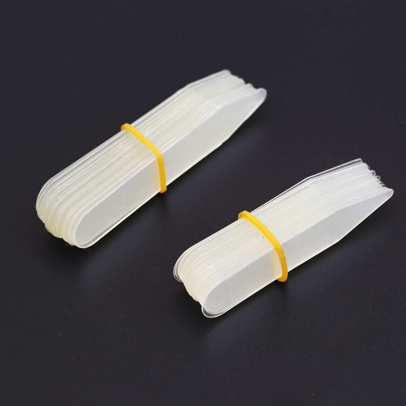 CINEE 셔츠 카라 키퍼 플라스틱 길이 2 종류 투명