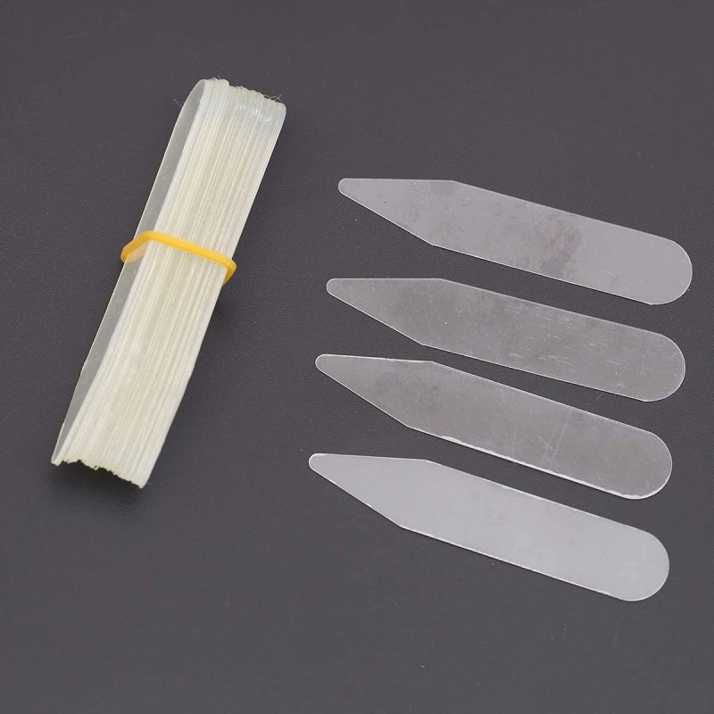 CINEE 셔츠 카라 키퍼 플라스틱 길이 2 종류 투명