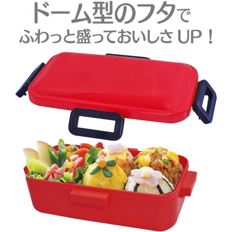 스케이터 (Skater) 돔형 뚜껑 도시락 530ml 마르쉐 토마토 색상 PFLB6