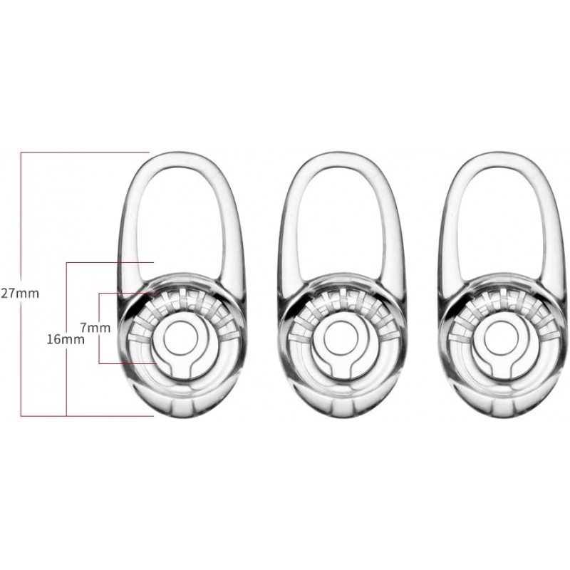 Glazata 실리콘제 이어 캡 귀걸이형 PLANTRONICS M70 Explorer 500 과 M90 QCY