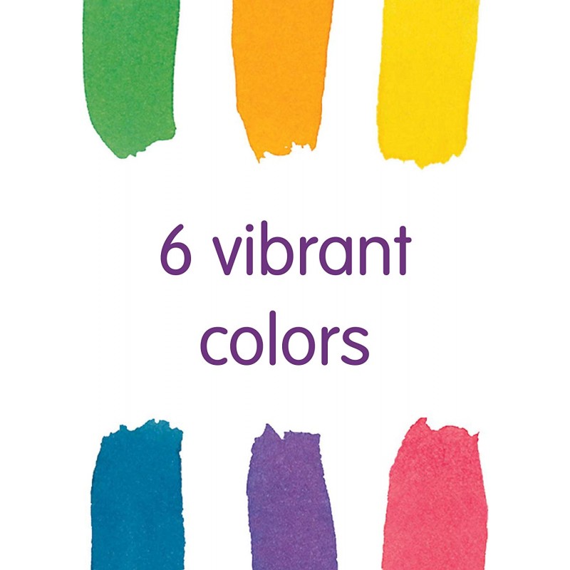 Colorations LWPACK 액체 수채화 물감, 4액량 온스, 6개 세트