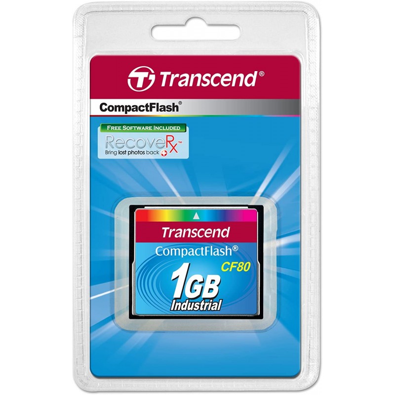 Transcend 80x 1GB 컴팩트 플래시 CF 메모리 카드 TS1GCF80