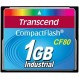 Transcend 80x 1GB 컴팩트 플래시 CF 메모리 카드 TS1GCF80