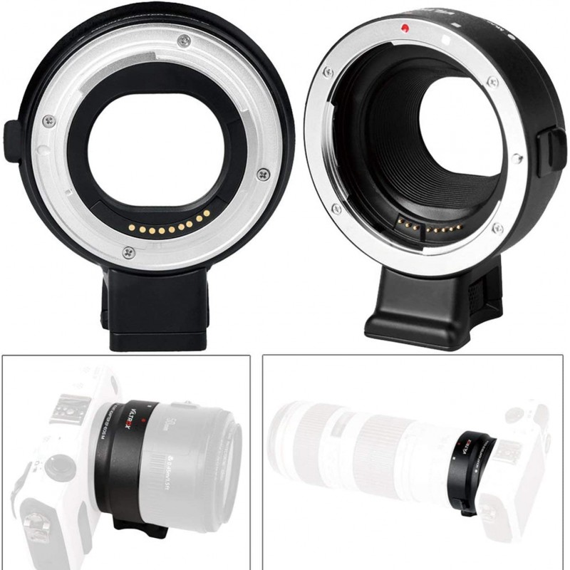 VILTROX EF-EOS M 렌즈 마운트 어댑터 오토 포커스 링 호환 캐논 시리즈 미러리스 카메라용