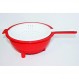 Tupperware 빨간색과 흰색이중 소쿠리
