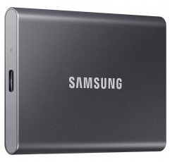 Samsung T7 휴대용 SSD 2TB USB 3.2 Gen.2 외장 SSD 티타늄 그레이 (MU-PC2T0T/WW)