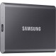 Samsung T7 휴대용 SSD 2TB USB 3.2 Gen.2 외장 SSD 티타늄 그레이 (MU-PC2T0T/WW)