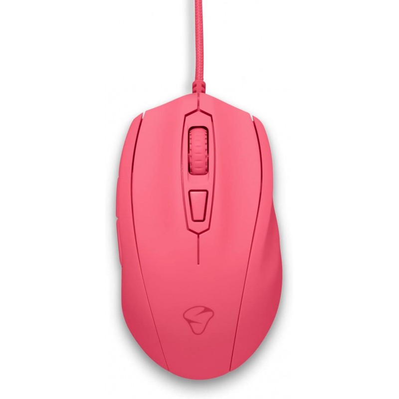 MIONIX 캐스터 - 프로스팅 옵티컬 게이밍 마우스 5000 DPI 센서 프로그래밍 가능 버튼 6개 - 128KB 메모리