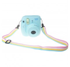 FoRapid 퀵 릴리스 카메라 스트랩 전문 숄더 넥 스트랩 Fujifilm Mini 9 8 8+ 7s 25 26 50 50s 90 210 폴라로이드 필름 카메라(레인보우-블루/옐로우/화이트/핑크)