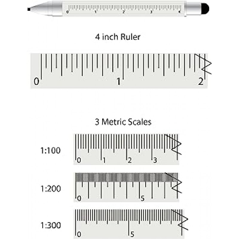 Monteverde USA 원터치 도구 스타일러스, 0.9mm 연필, 실버(MV35241)