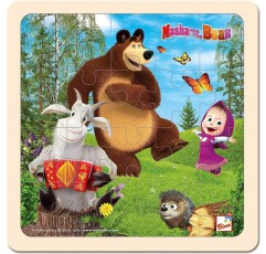마샤와 곰 16114 나무 뮤지컬 20피스 어린이용 퍼즐 20 x 10 x 20cm 멀티 컬러
