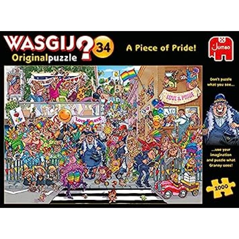 점보 게임 19181 직소퍼즐 Wasgij A Piece of Pride 1000 퍼즐 조각 멀티컬러