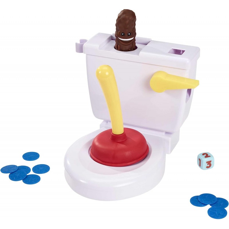 Mattel Games Kacka Alarm 보드게임 5세 이상 어린이 2~4인용 파티게임