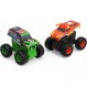 Monster Jam, 2팩 공식 Grave Digger 및 El Toro Loco Clip & Flip Monster Trucks, 1:43 스케일