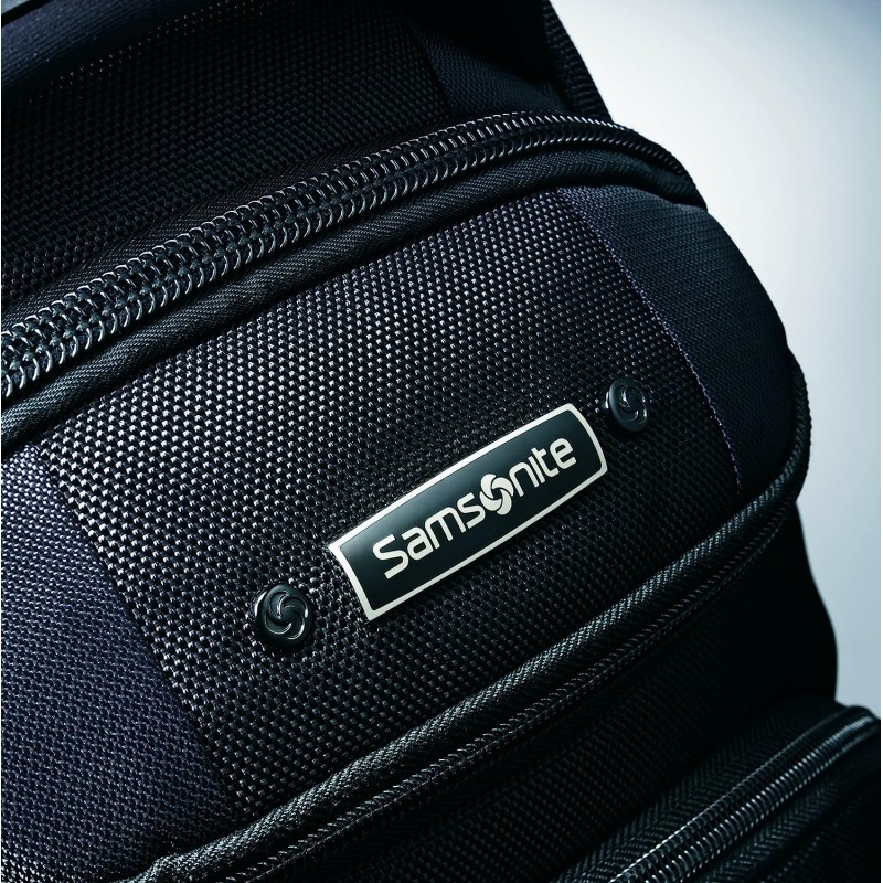 Samsonite Tectonic PFT 노트북 백팩, 블랙/레드, 17인치