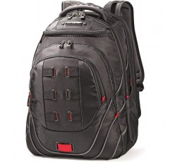 Samsonite Tectonic PFT 노트북 백팩, 블랙/레드, 17인치