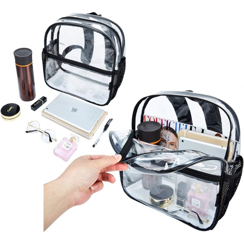 Yorssley Clear Backpack 스타디움 승인, 방수 투명 배낭