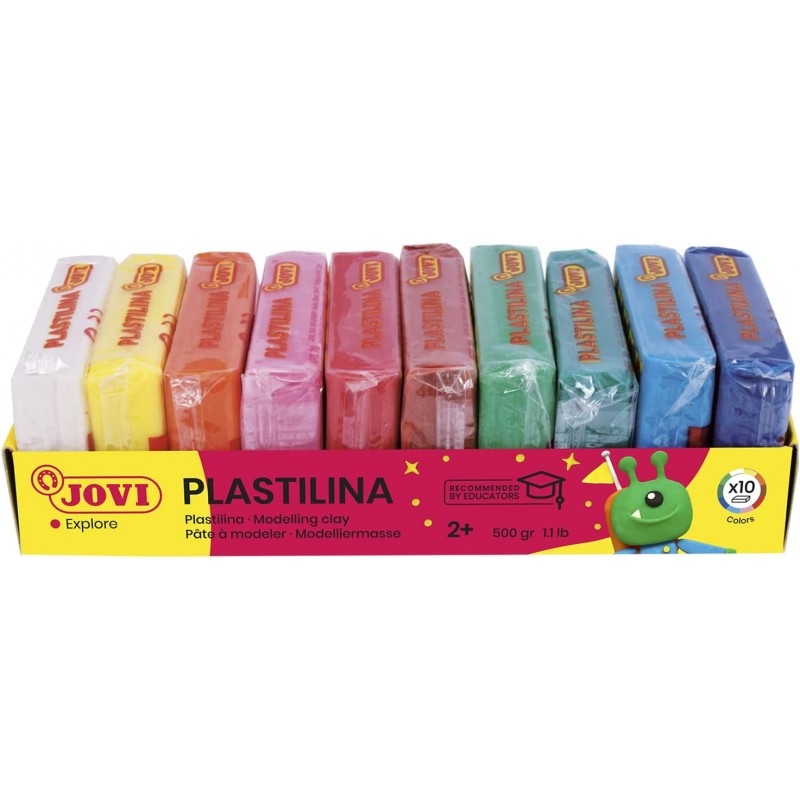 Jovi 70/10S Plasticine 모델링 클레이 10색 50g