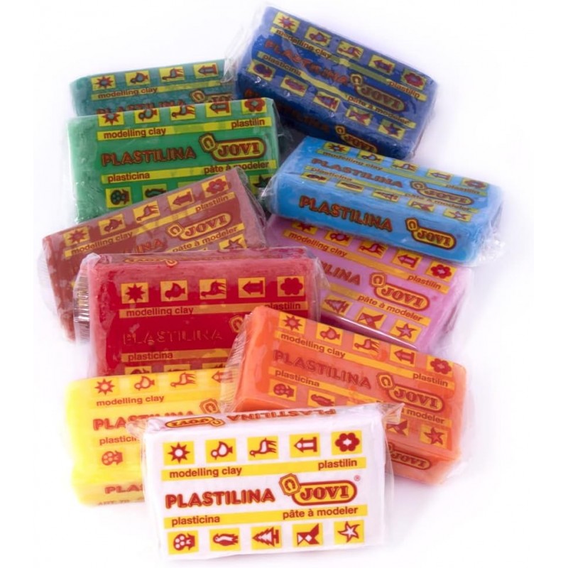 Jovi 70/10S Plasticine 모델링 클레이 10색 50g