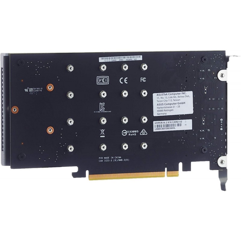 ASUS Hyper M.2 x16 Gen V2(PCIe 4.0/3.0) - 최대 4개의 M.2 NVMe 장치 지원 CPU