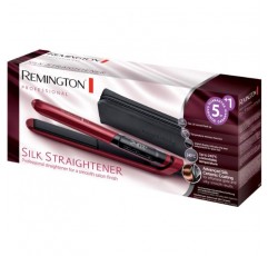 Remington 레밍턴 헤어 스트레이트너 실크 S9600 실크 단백질 세라믹 코팅 레드