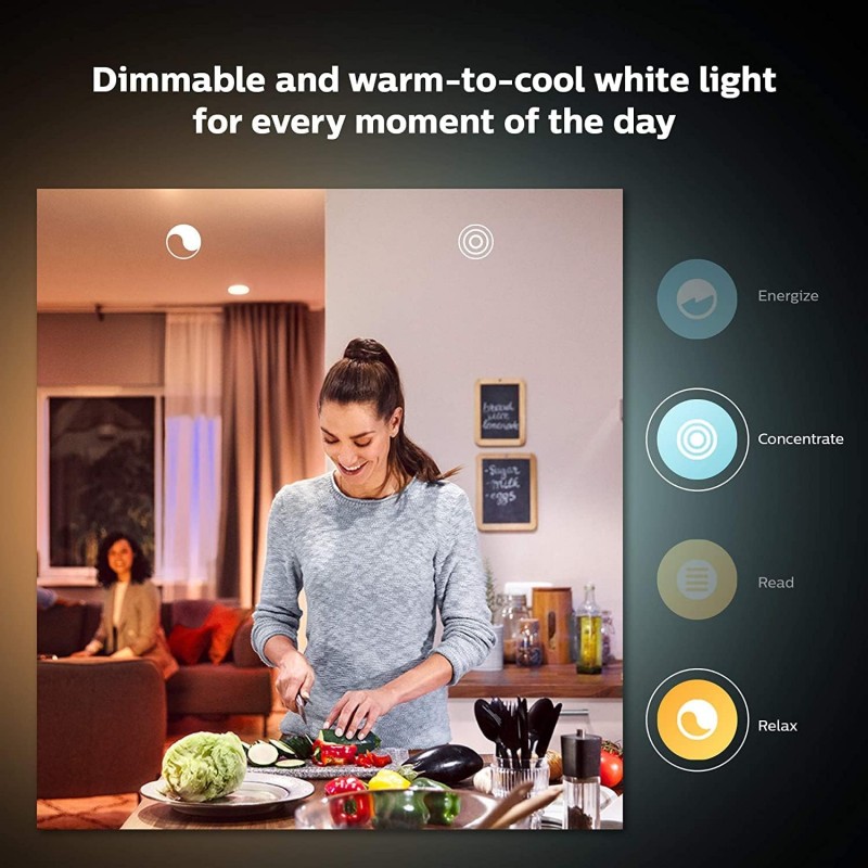 Philips Hue  필립스 휴 화이트 앰비언스 E27 전구 더블 팩 75W  2 x 800lm