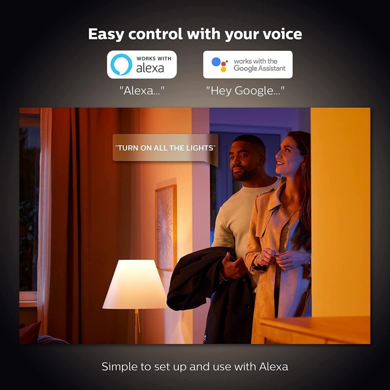 Philips Hue  필립스 휴 화이트 앰비언스 E27 전구 더블 팩 75W  2 x 800lm