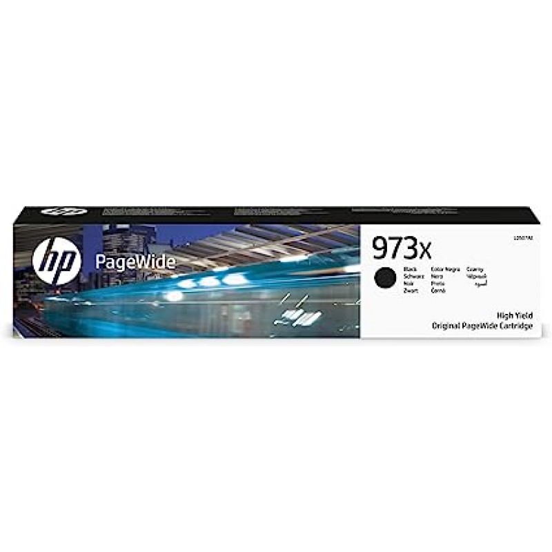 HP L0S07AE 973X 대용량 PageWide 카트리지 검정 단일 팩