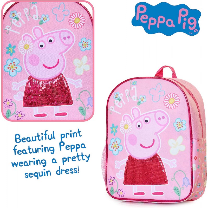Peppa Pig 어린이 배낭 여아 학교 가방 유치원 배낭 어린이용 핑크