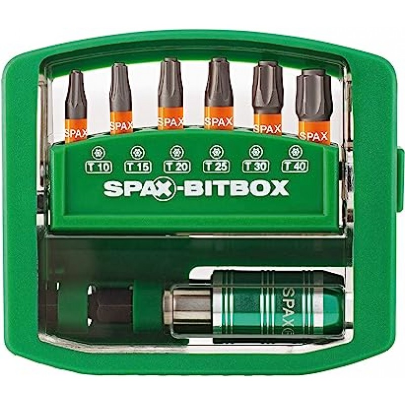 SPAX BITbox T-Star Plus 퀵 체인지 비트 홀더 6비트 25mm (T10, T15, T20, T25, T30, T40)