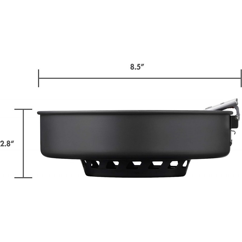 MSR WindBurner 8인치 세라믹 붙지 않는 캠핑 및 백패킹 프라이팬